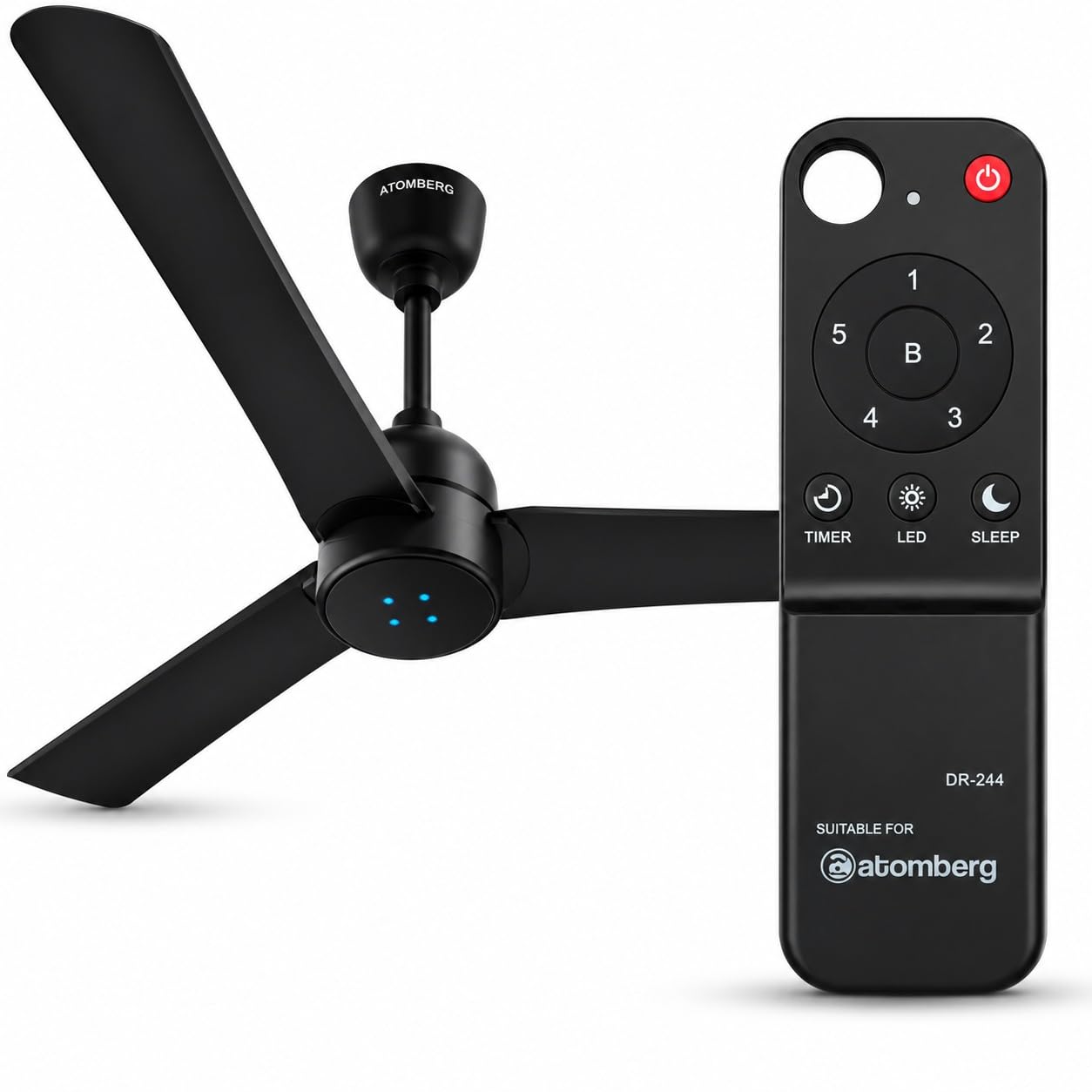 Compatible with Atomberg Renesa Elite | Halo Smart | Enzel Efficio Alpha 1200mm BLDC Ceiling Fan Remote | with Timer, LED & Sleep Mode, 5 Speed Control FN 11-picture-11
