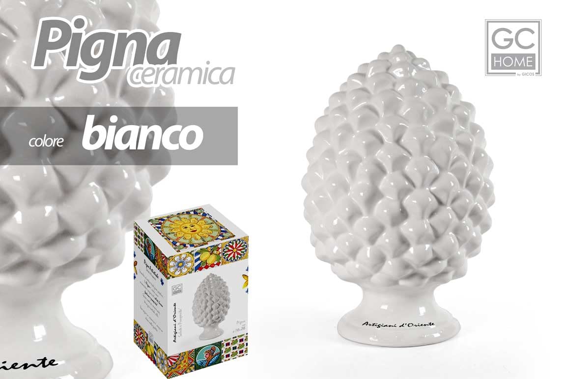 Pigna In Ceramica Antica - Decorazione Per Casa E Giardino, 8x8x10cm - Foto 6
