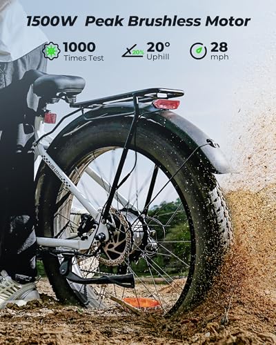 isinwheel Electric Bike for Adults,1500W Peak Motor Hydraulic Brake Electric Dirt Bike, 28MPH 75-105Miles(PAS) Ebike with 48V 13AH/18AH Battery,26\" Step-Thru Full Suspension Electric Mountain Bike - Thumbnail 2