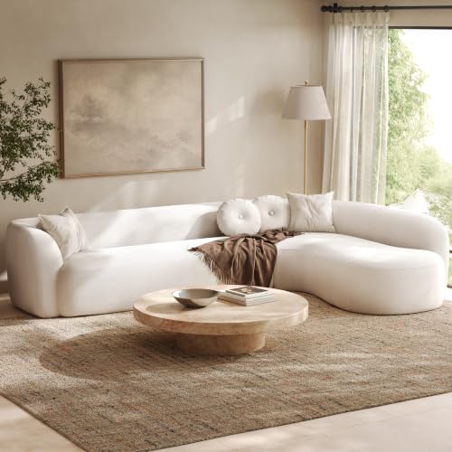 Merax oversized curved sectional sofa with chaise