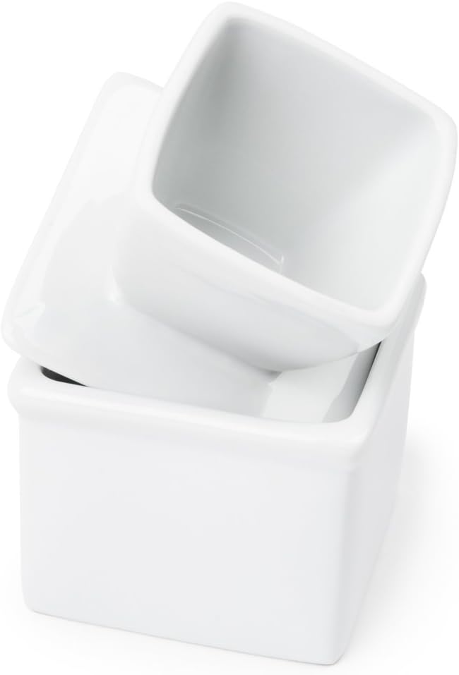 Fox Run Butter Keeper Stoneware, 3.75 x 3.75 x 5.5, White