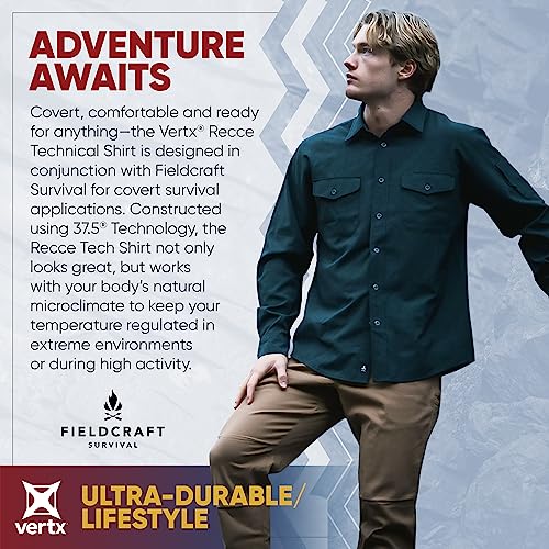 Vertx Recce Technical Long Sleeve Tactical Shirts for Men, Concealed Carry, Outdoor, Tactical Work, Cooling, Quick Drying2