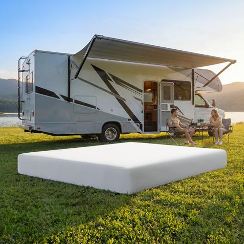Novilla 8 Inch RV Short Queen Mattress, Gel Memory Foam Short Queen Size Mattress for RVs, Campers & Trailers, Cooling & Breathable Design, CertiPUR-US Certified, 75'x60'