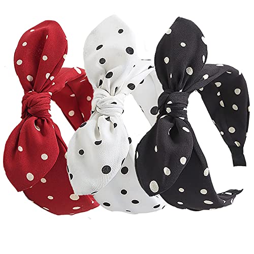 3 Pack Bow Headbands for Women