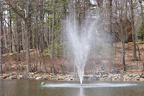 Fawn Lake Fountains Sf100 Floating Fountain - 7 Fountain Patterns, Powerful Flow With A 1 Hp Oil-Free Pump, Energy Efficient, Perfect For Your Pond Or Lake, 110V Power Plug, 100 Ft. Underwater Cable. #TOP30