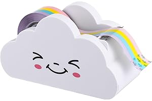 Cute Girl Tape Dispenser with Rainbow Tape
