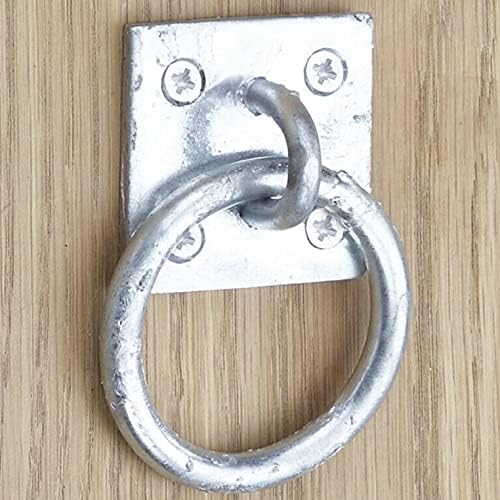 Tie Ring on Plate for Equestrian Horse Stables 50mm Hot Dip Galvanised Pack of 4