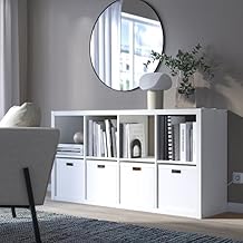 وحدة أرفف, أبيض,77x147 سم، خشب