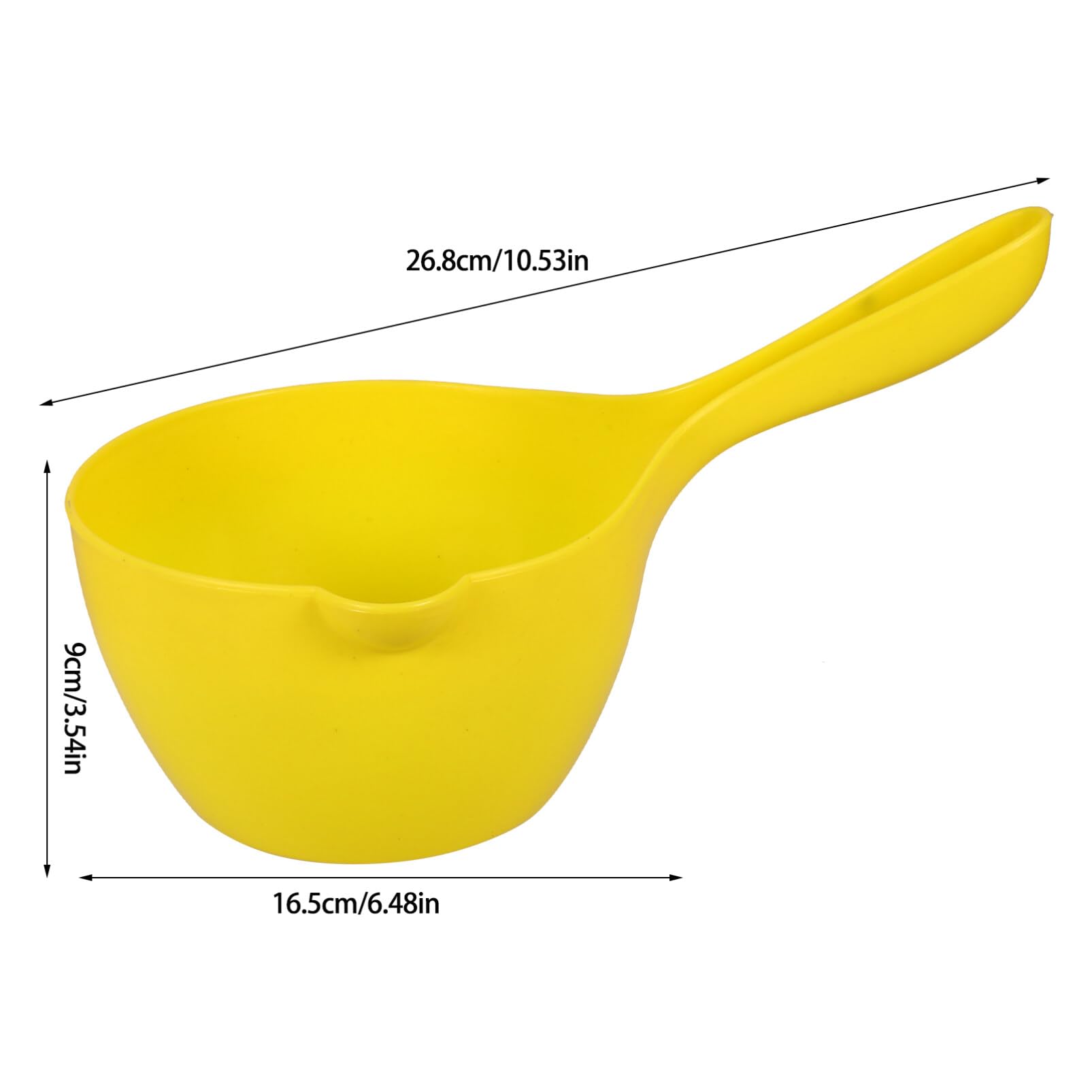 Cabilock 3pcs Ergonomic Water Ladle Scoop for Kitchen and Garden for Watering Plants and Cooking Stylish and Colors