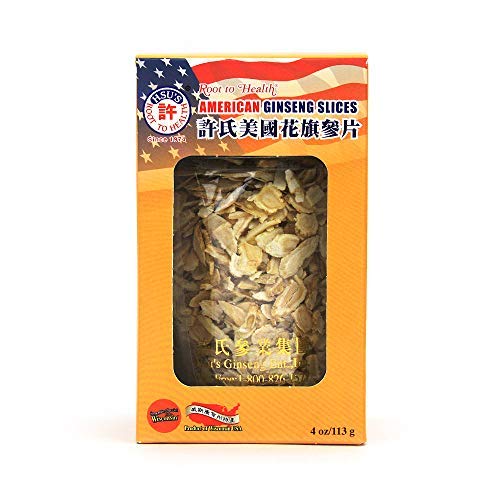 Hsu’s Ginseng Sku 126Mm | Small Mixed Slices | Cultivated Wisconsin American Ginseng Direct From Hsu's Ginseng Gardens | 许氏花旗参 | 4Oz Jar, 西洋参, B071438Cbh #TOP11