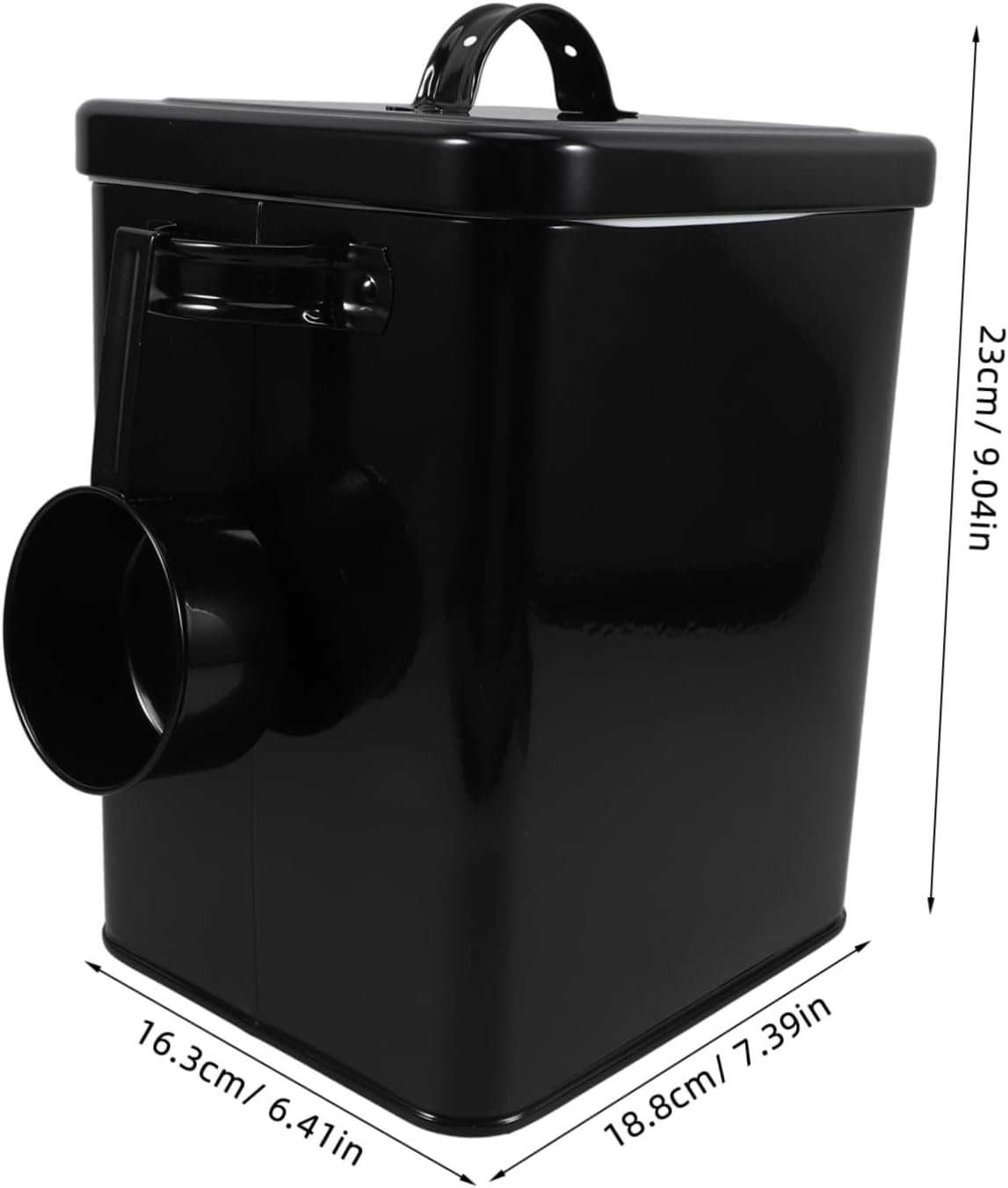 Multi Function Airtight Storage Container with Built Spoon for Flour Sugar and Pet Food Metal Canister for Kitchen Organization and Home