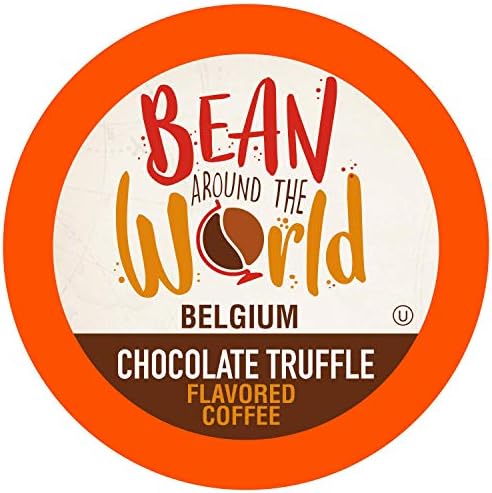 Bean Around The World Flavored Coffee Compatible With 2.0 Keurig K Cup Brewers, Chocolate Truffle, 40 Count (Pack of 1)