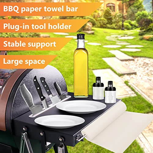 Grisun Side Table Shelf For Pit Boss Lexington 540 Grills, Heavy Duty Steel Grill Accessories For Pit Boss Lexington - 71505 Pb500Lx1 Wood Pellet Grill #TOP2