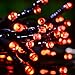 LALAPAO Solar String Lights Outdoor, 200LED 72Ft 8 Modes Outside Lights Solar Halloween Lights Waterproof Starry Fairy Lights Ambiance Lighting for Patio Garden Wedding Party Christmas Decor (Red)