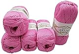 Disponible en varios colores. Alize Bahar - Ovillo de lana (algodón mercerizado, 500 g, 100% algodón mercerizado)