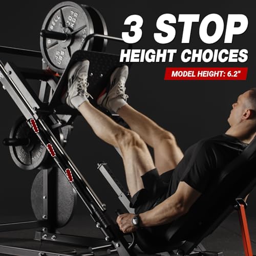Mikolo 45 Degree Leg Press Machine for Home Gym, Professional Lower Body Workout Machine for Fitness and Strength Training