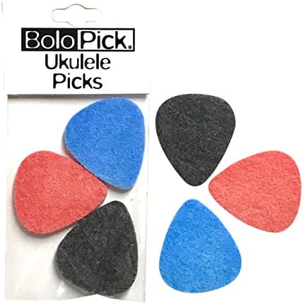 BoloPick Felt Picks for Ukulele 6 Pack (Da Rocking Robin)