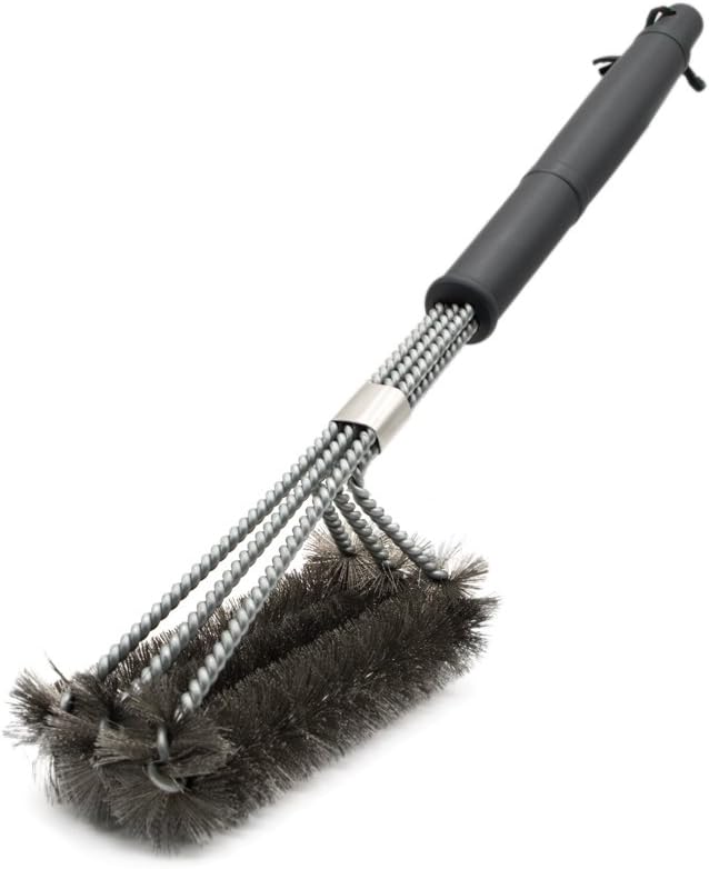 NEXCOVER 55" Barbecue Grill Cover and 18" BBQ Cleaning Tool Grill Brush Bundle