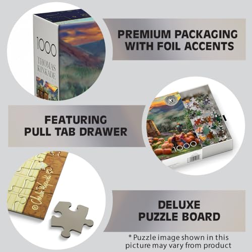 Buffalo Games Harry Potter - Thomas Kinkade - Hagrid's Hut - 1000 Piece Jigsaw Puzzle - Silver Select, 26.75 x 19.75 in - Puzzles for Adults - Precision-Cut Pieces - Bonus Poster by Buffalo Games - Image 5