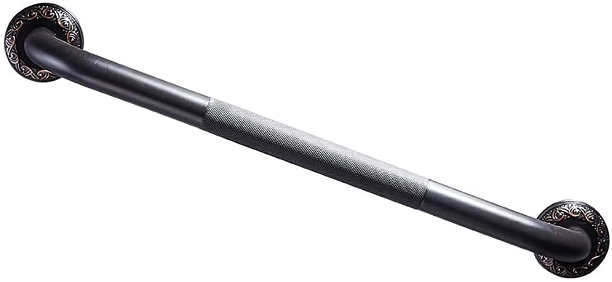 QLONG Grab Bar for Showers Round Grab Rail Bathroom Hand Grip Wall Mounted Eco-Friendly Outdoor Grab Bars for Toilet Shower Bathroom,Vertical, Horizontal Or Diagonal Mounting Rails Black