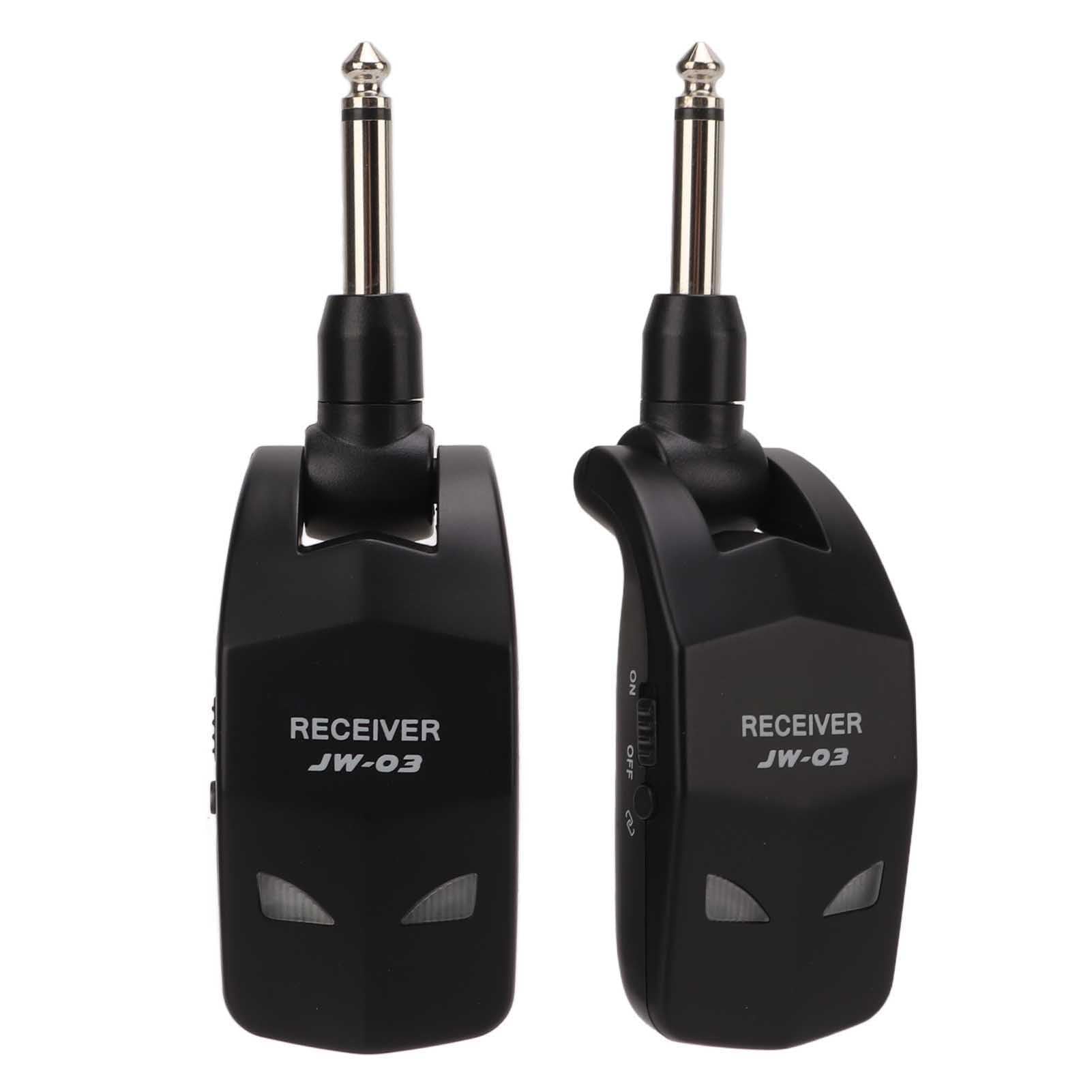 Acouto Bezprzewodowy System Gitarowy 2,4 GHz 12 Kanałów Audio Bezprzewodowy Nadajnik-odbiornik dla Systemu Basowego, Niska Gitara, Niska 5 mS) Pasmo CLEAR Opóźnienia Szumów (mniej, większość 2 4 GHz