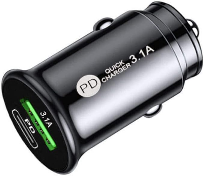 Caricabatterie Auto Cellulare presa usb C auto Carica Batterie per Auto Accendisigari Usb Caricatore Compatibile con iPhone13 12 Samsung S20 Huawei iPad MacBook AirPods