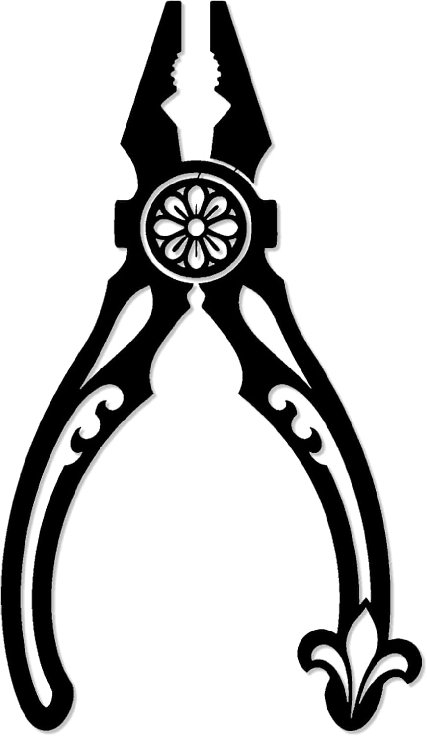 Ornate Decorative Pliers Metal Wall Art WallArt Decor Metal Outdoor Decor Metal Signs Gothic Vintage Artwork Whimsical Exquisite Wall Decoration For Living Room Bedroom Office 12in