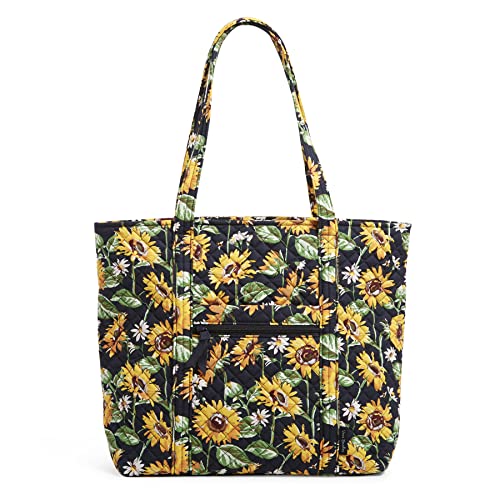 Vera Bradley Women's Cotton Tote Bag, Sunflowers - Recycled Cotton, One Size #TOP24