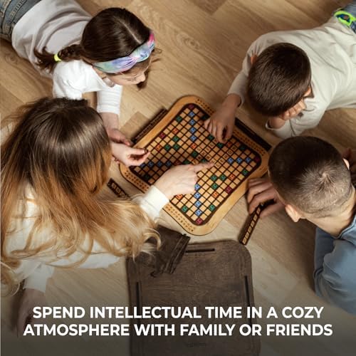 Personalized Wooden Word Tile Board Game – Custom Engraved Family Game Night Set, Handmade Luxury Letter Board, Premium Wooden Gift for Couples, Friends & Family, Deluxe Classic Edition — 사진 6