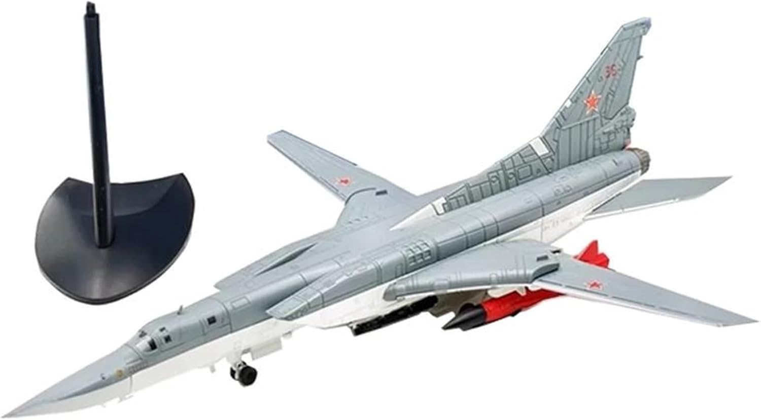 Die Cast Plane 1/144 Scale Tupolev Tu22 TU22M3 for Backfire Bomber Aircraft Metal Military Plane Toy Model Die-cast Planes Finished Metal Airplane