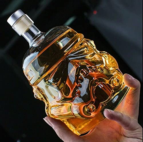 Iitaozi Transparent Creative Whiskey Decanter Set Stormtrooper Bottle With 2 Glass For Wine, Brandy, Scotch, Vodka, Liquor750Ml #TOP2