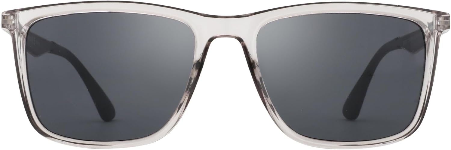 ZENOTTIC Polarized Sunglasses for Men Rectangle Ultralight Carbon Fiber Frame UV400 Protection Classic Sun Glasses