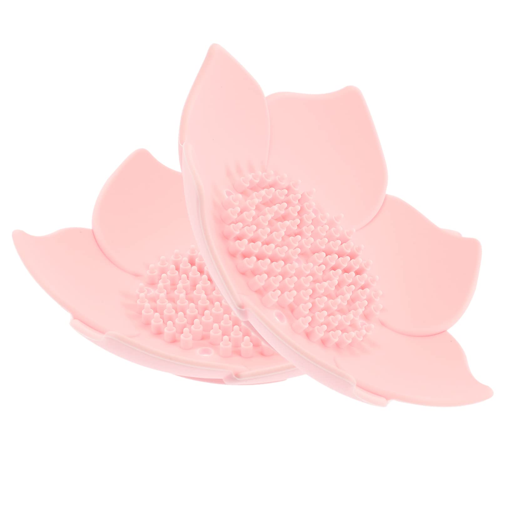 Jabonera de silicona con diseño de flores, 2 piezas, con drenaje en forma de flor para almacenamiento de baño y cocina, diseño versátil y práctico