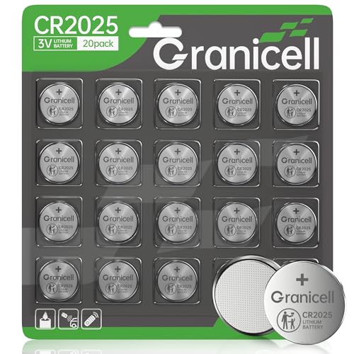 Granicell 2025 Battery Compatible with Apple AirTag CR2025 L