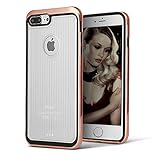 iPhone 7 Plus Case, HeeBin Modern Slim Ripple Design better Shock - Absorption & Scratch - Proof For Apple iPhone 7 Plus - Rose gold