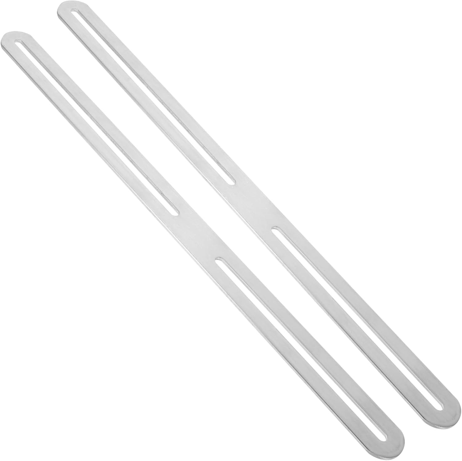2pcs Adjustable Mailbox Fencing Gate Stainless Steel Mending Plate Bracket Flat Plates for Outdoor