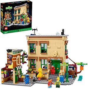 LEGO Ideas 123 Sesame Street 21324 Building Kit; Awesome Build-and-Display Model for Adults Featuring Elmo, Cookie Monster, Oscar The Grouch, Bert, Ernie and Big Bird, New 2021 (1,367 Pieces)