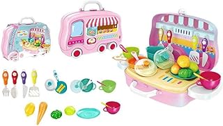 Brinquedo Infantil Comidinhas Do Chefe Cozinha Maleta Brinquedo Infantil Maleta com Rodinhas Chefe de Cozinha Mala De Viagem MALETA FAZ DE CONTA COZINHA CHEF COZINHEIRA CAZINHA MENINAS PANELINHAS BRINQUEDO MENINA