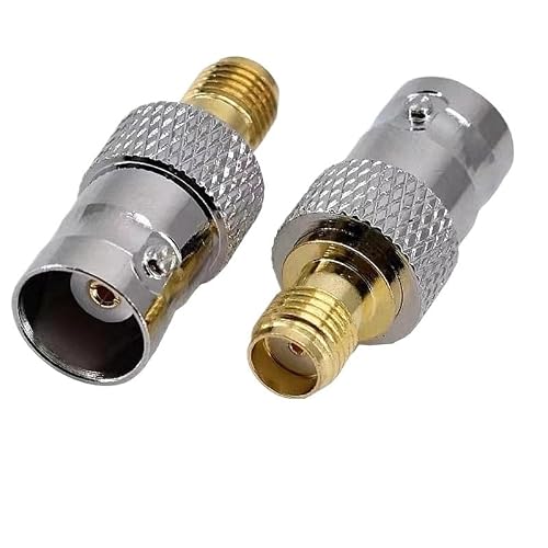 UUYIUHK 10Pcs Q9 BNC to SMA Male Plug Female Ja-ck Connector
