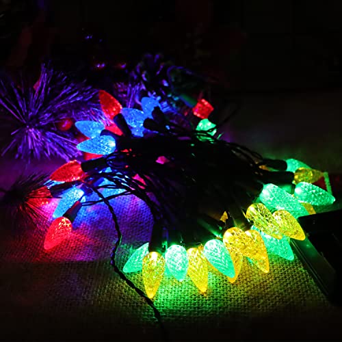 Ohwewant 50 Led 21Ft C6 Solar Christmas Lights Outdoor thumb #4