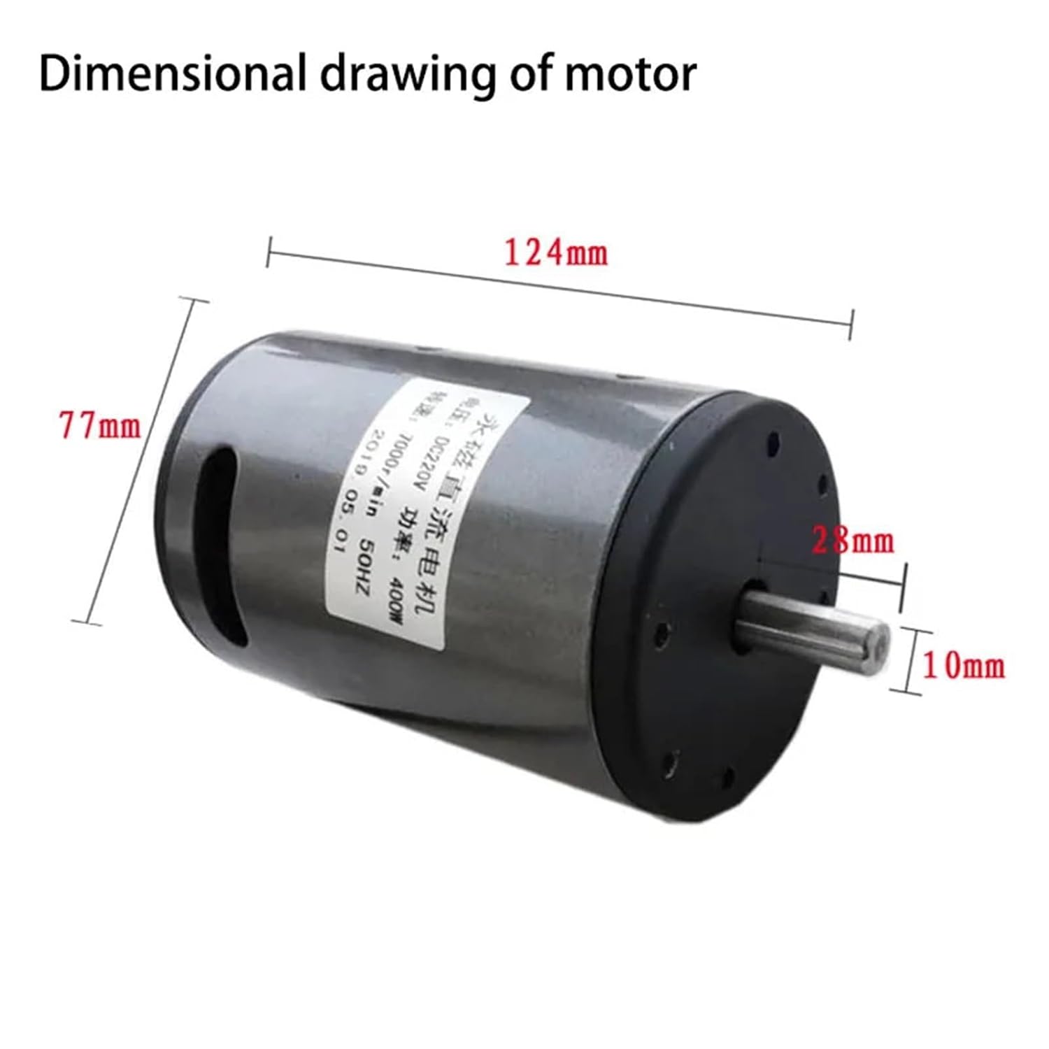 1PCS High Power 220V Permanent Magnet High-Speed Motor Motor + Rectifier Bridge 400W 7000RPM CW CCW for Lathe Generator Blower(Motor and Bracket)