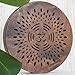 Nazar Drums Rain Disc, 8.6 Inch (22 cm) Wooden Ocean Drum, Sound Healing Instrument for Meditation, Yoga & Relaxation, AUM & Ganesha Design