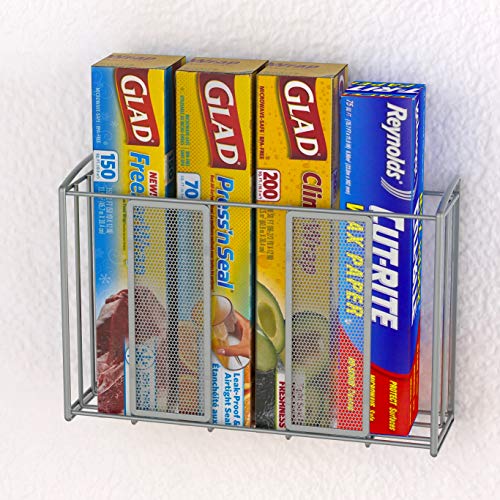 Simple Houseware Over Cabinet Door Organizer, 12.5"Wx3.75"Dx18"H, Mesh Silver by Simple Houseware - Image 4