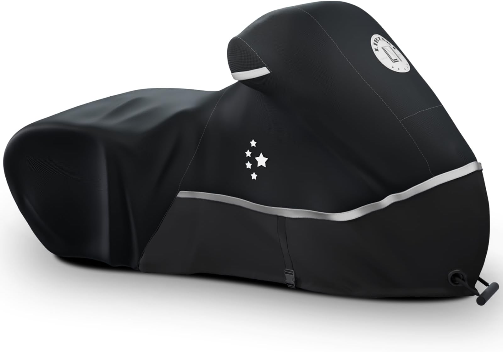 LIBZAKI Motorcycle Cover 86" XL Vehicle Cover/Black