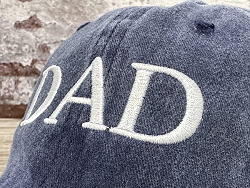 Embroidered Baseball Cap For Dad, Gift For Father, Washed Navy Trucker Snapback Hat For Daddy Papa Pop Pops #TOP2