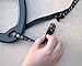 Triple Dog Leash Handle, 3 Way Dog Coupler Multi-Leash UTurn Handle with which you can walk 3 dogs on 3 leashes and untangle in seconds. Black.