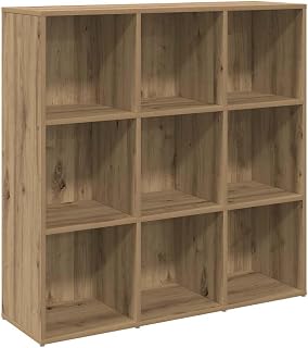vidaXL Bücherregal Artisan-Eiche 98x29x97,5 cm, Raumtrenner, Bücherregal, Lagerschrank, Raumteiler, Lagerregal, Büroschrank, Bücherständer