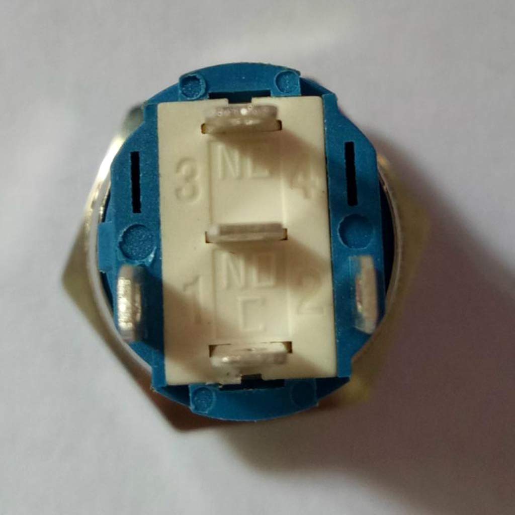 GRANE 220V LED 16mm Self-lock Push Button Switch IP65 with Wire Connector Yellow-image-21