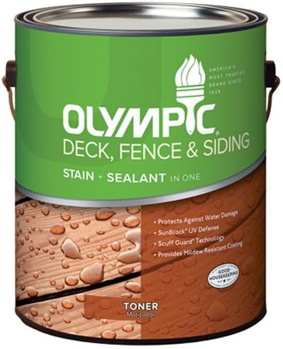 inc 55263a/01 Gallon, Cedar, Acrylic Oil Fence & Siding Stain & Sealant In One,