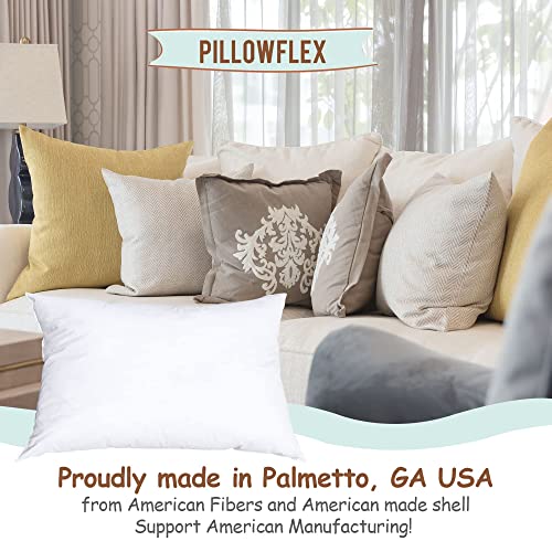 Pillowflex Synthetic Down Pillow Inserts - Alternative Down Pillows, Standard Pillow Inserts For Shams - Large Pillows, Standard Size Pillow - 20X72 Polyester Pillow - 1 Decorative Pillow #TOP4